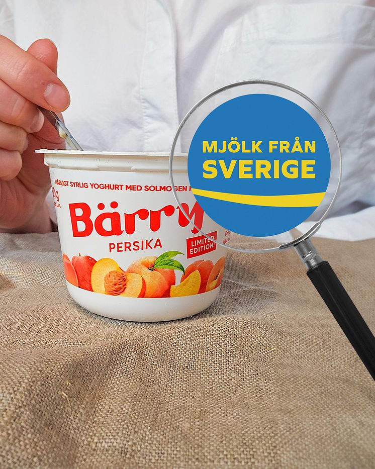 Bärry persika svensk mjölk