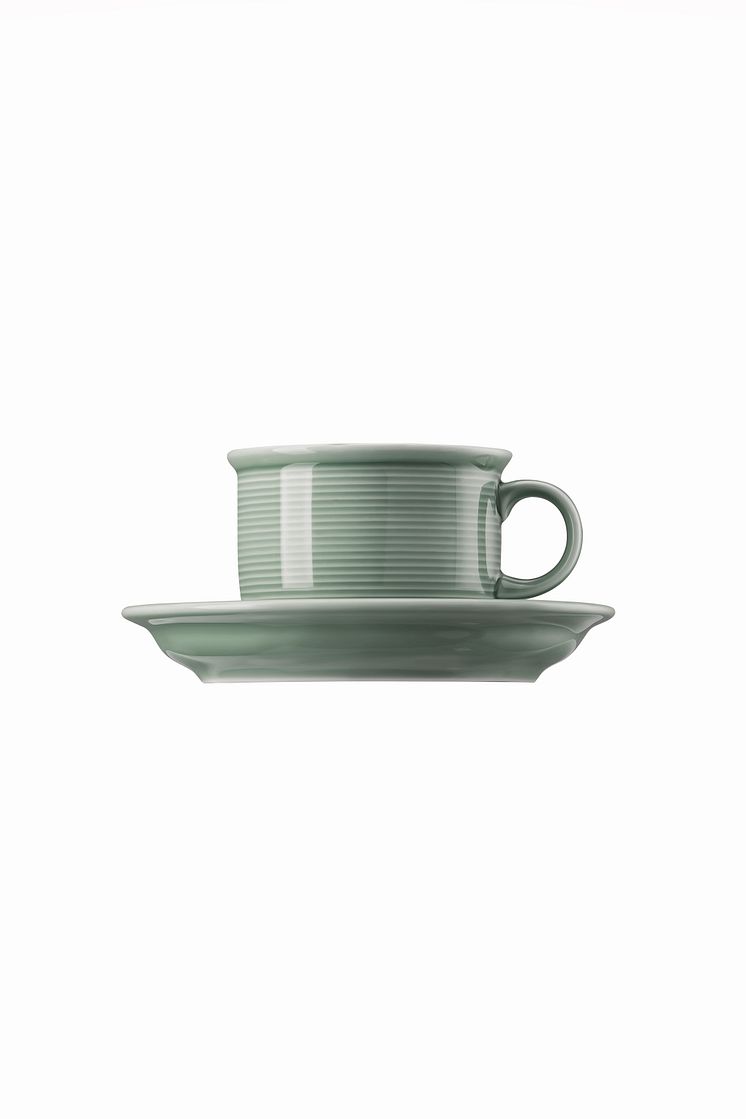 TH_Trend_Colour_Moss_Green_Coffee_cup_&_saucer_2_pcs