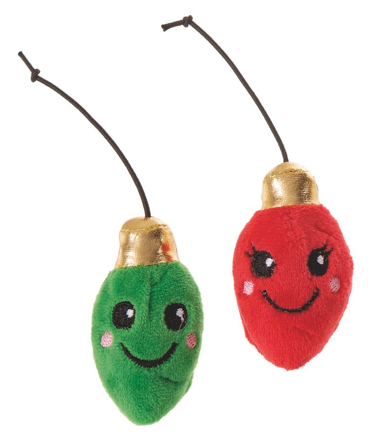 Little&Bigger Holiday Parade Cat Toy Light Bulbs 2-pack