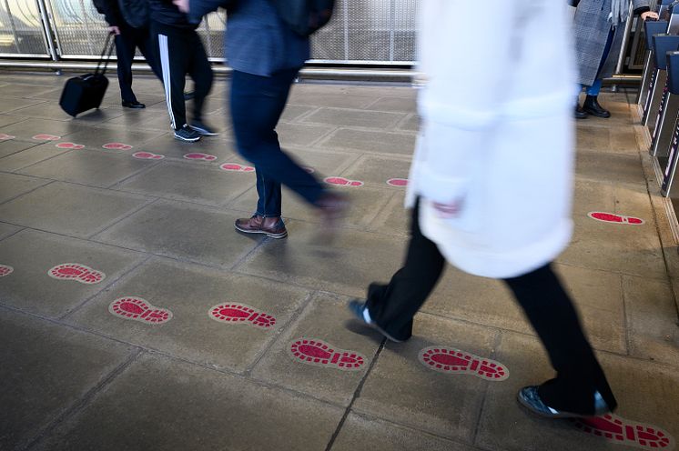 Disappearing footsteps unveiled at London Blackfriars