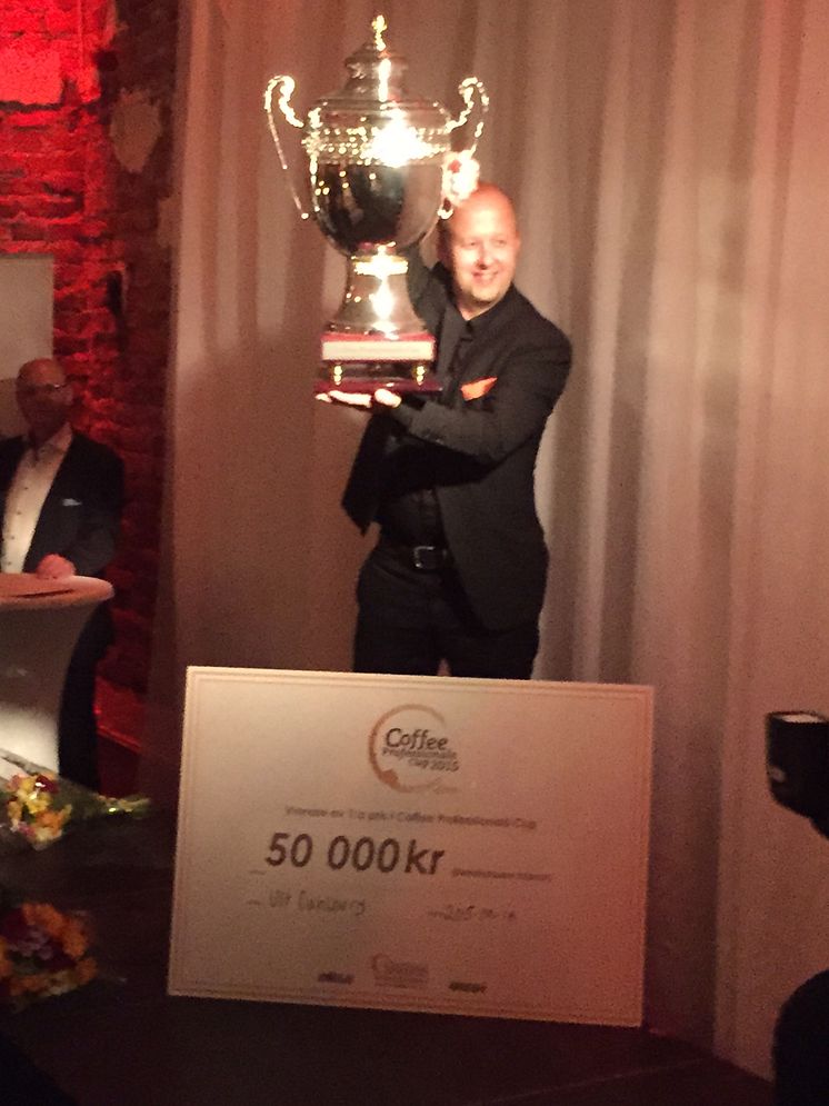 Han gör godaste automatkaffet. Ulf Dahlberg vann Coffee Professionals Cup