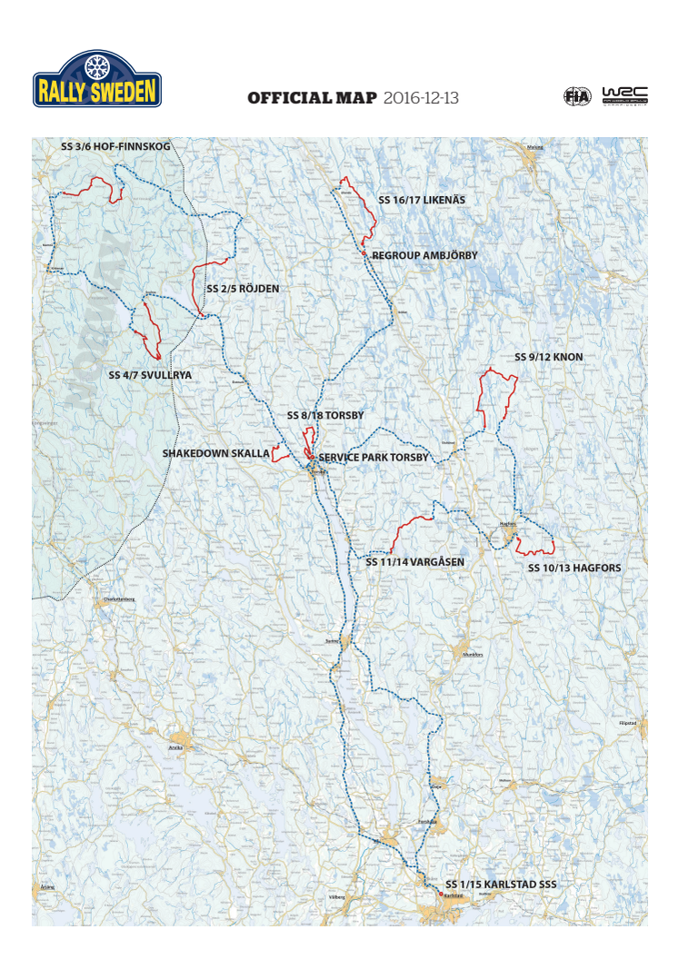 Karta Rally Sweden