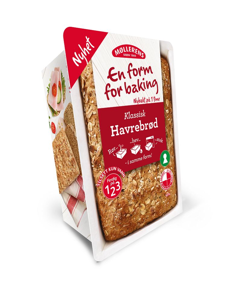 Møllerens Havrebrød - En form for baking