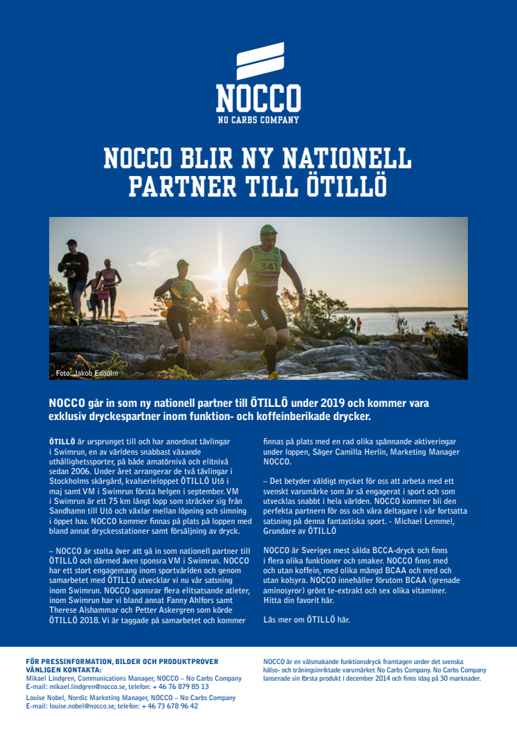NOCCO blir ny nationell partner till ÖTILLÖ 