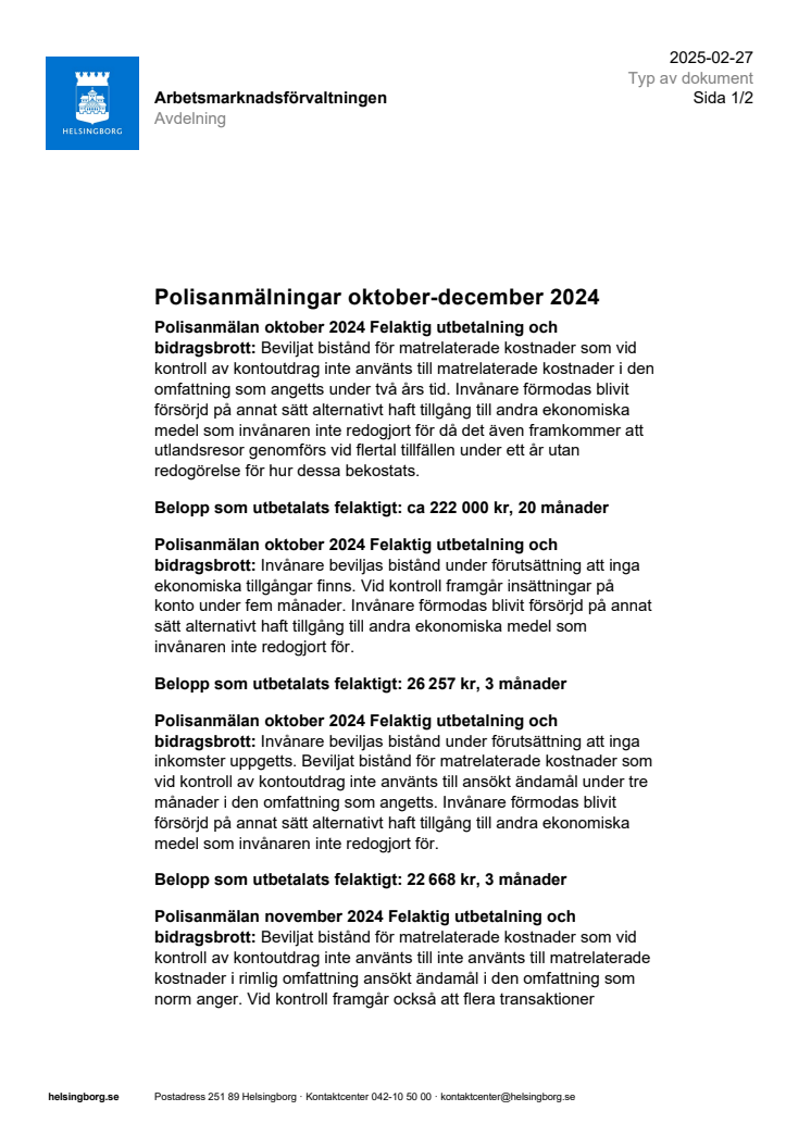 Bilaga sammanställning av anmälningar av misstänkt bidragsbrott av utbetalt ekonomiskt bistånd okt-dec 2024.pdf