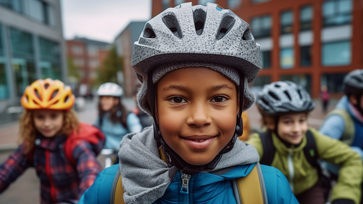 Barn på cykel_aktivaskolresor