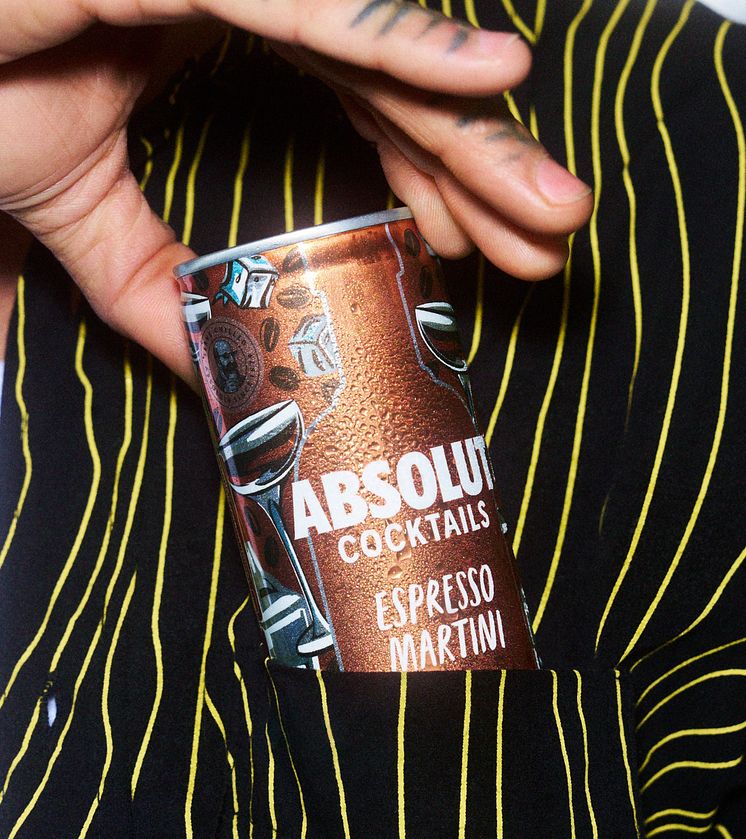 Absolut Cocktails Espresso Martini 20cl can - Moodshot