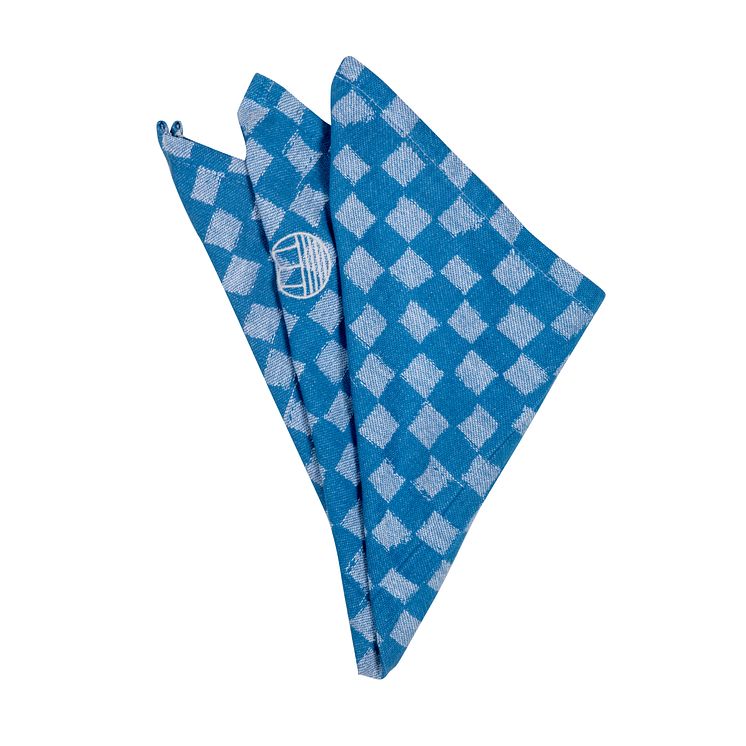 COTTON NAPKIN CHECKI 2 PCS/SET blue - BYON SS22 