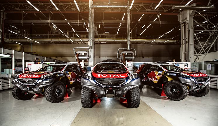 Team Peugeot Total och Peugeot 2008 DKR är redo för världens tuffaste rally, Paris-Dakar.