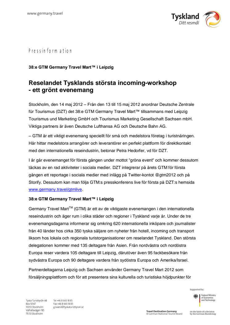 GTM - Ett grönt evenemang