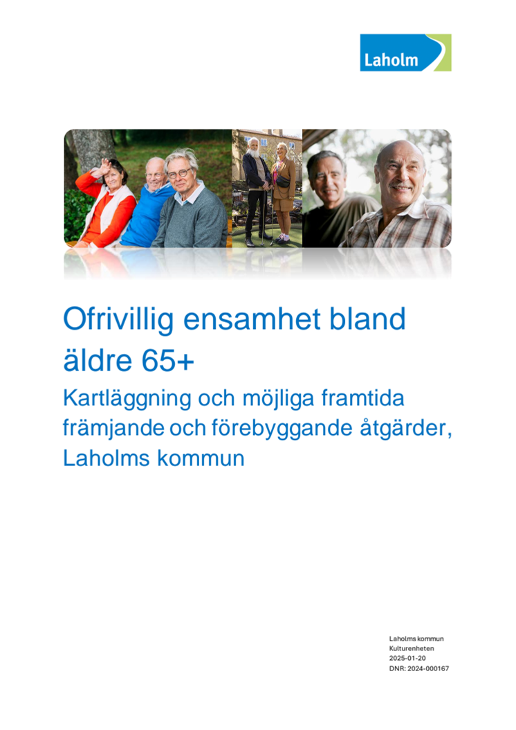 Rapport ofrivillig ensamhet bland äldre 65+ Laholms kommun.pdf