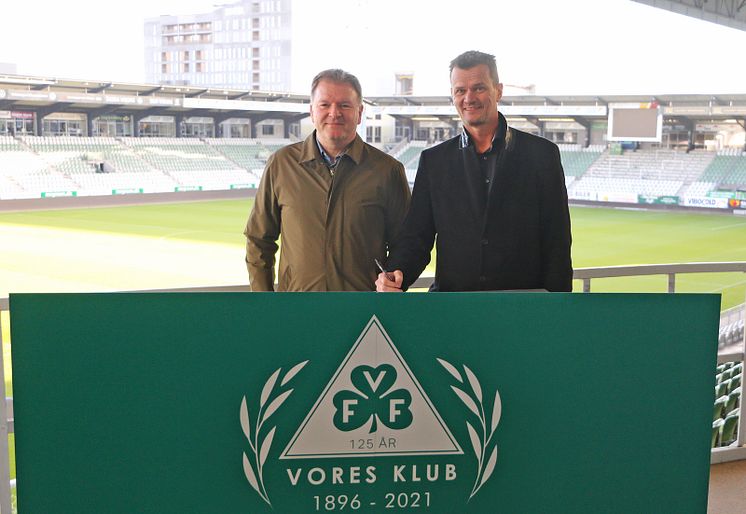 Morten Jensen, VFF og Claus Bertelsen, PLK