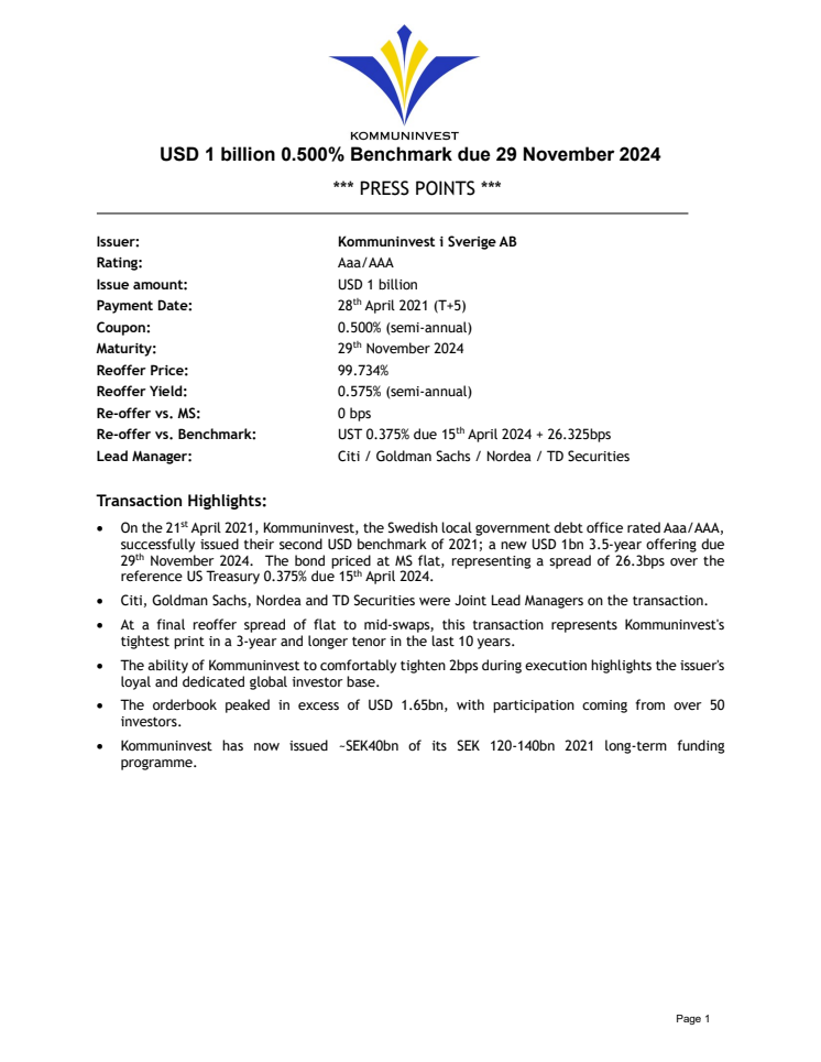 USD Issue Press Points rev