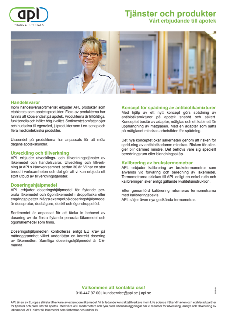 Tjänsteerbjudande Apotek