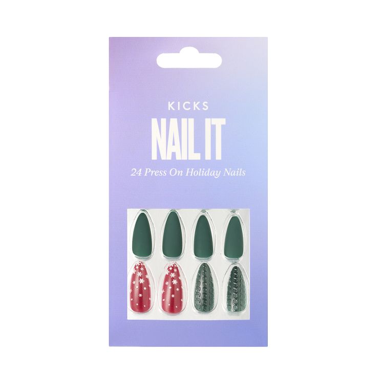 Kicks Nail It_24 Press On Holiday Nails_lanner_1.jpg