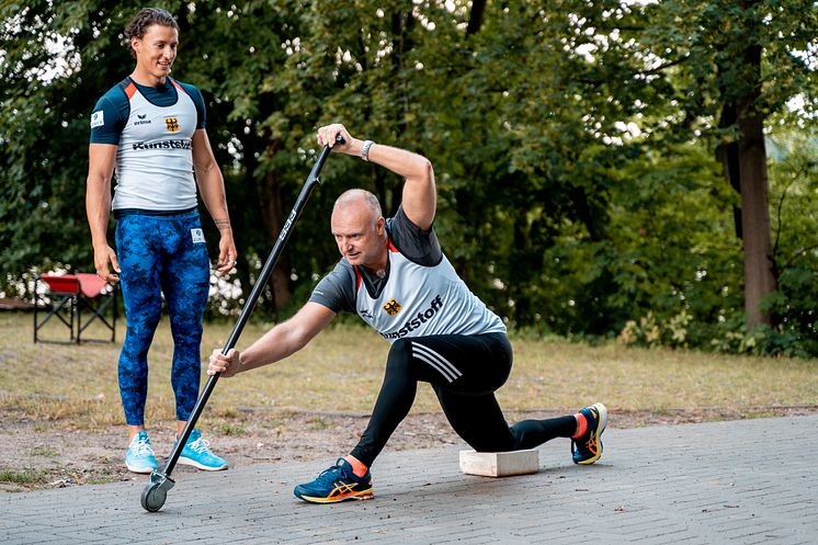 Zurich Sports-Kampagne: Frank Buschmann und Kanute Yul Oeltze