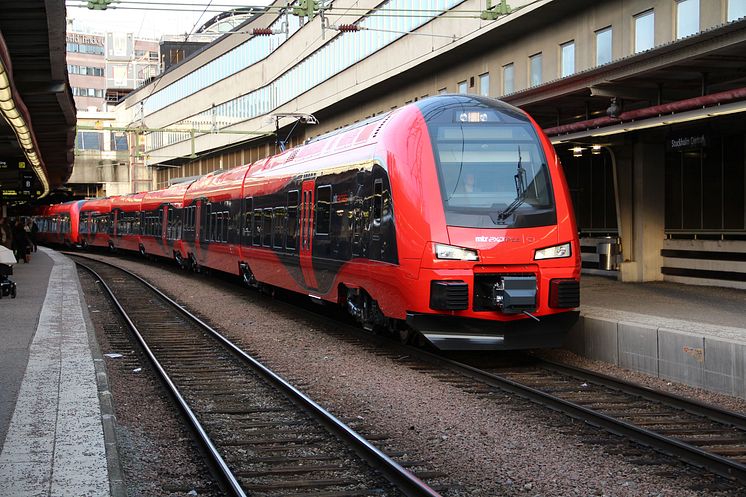 Tåget på Stockholms Centralstation