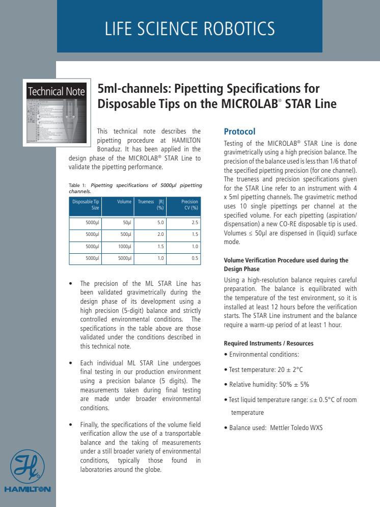 5 ml Channel for mixing blood, quick, easy and efficient