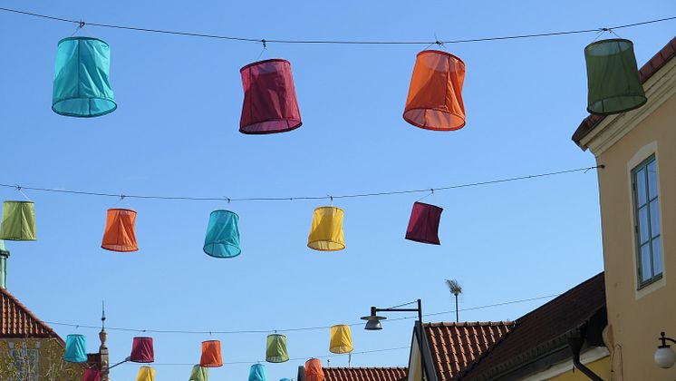 Vimplar på Södergatan RGB