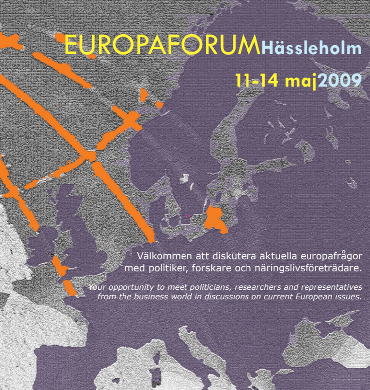 Europaforum Hässleholm 11-14 maj