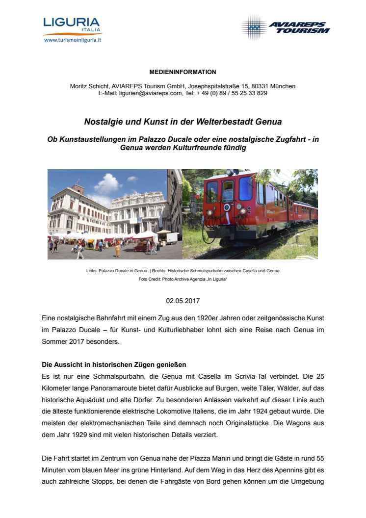 Nostalgie und Kunst in der Welterbestadt Genua 