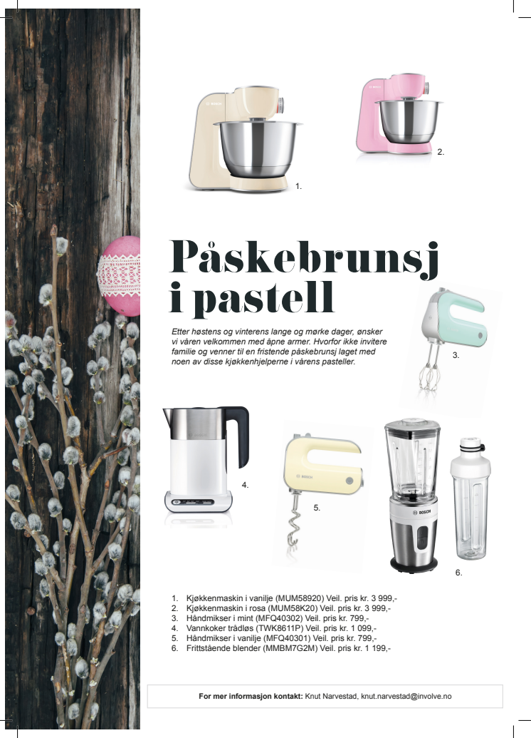 Påskebrunsj i pastell