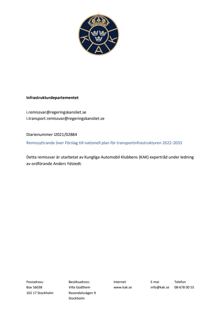 Kungliga Automobil Klubben_remissvar_ nationell_plan_I202102884.pdf
