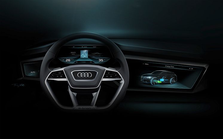 Audi h-tron quattro display