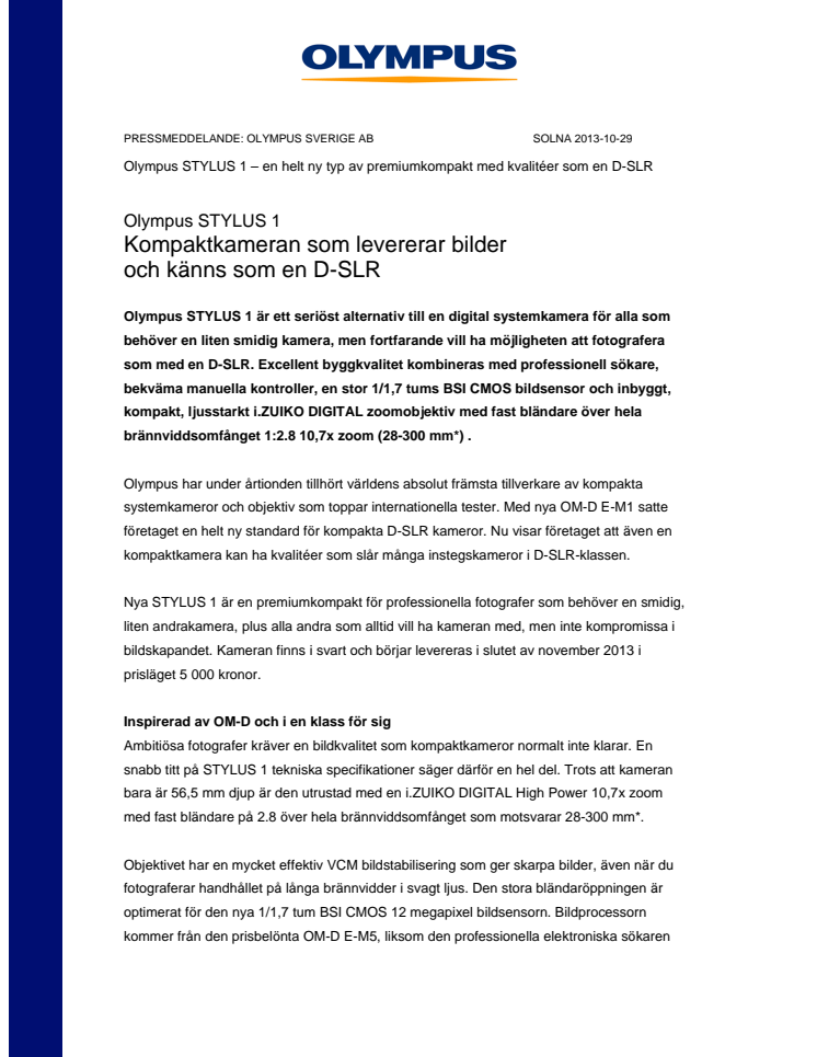 Kompaktkameran som levererar bilder och känns som en D-SLR
