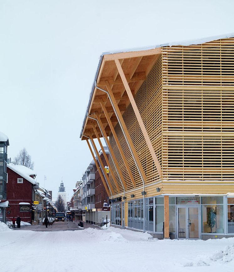 Kv Ekorren, parkeringshus i Skellefteå. 