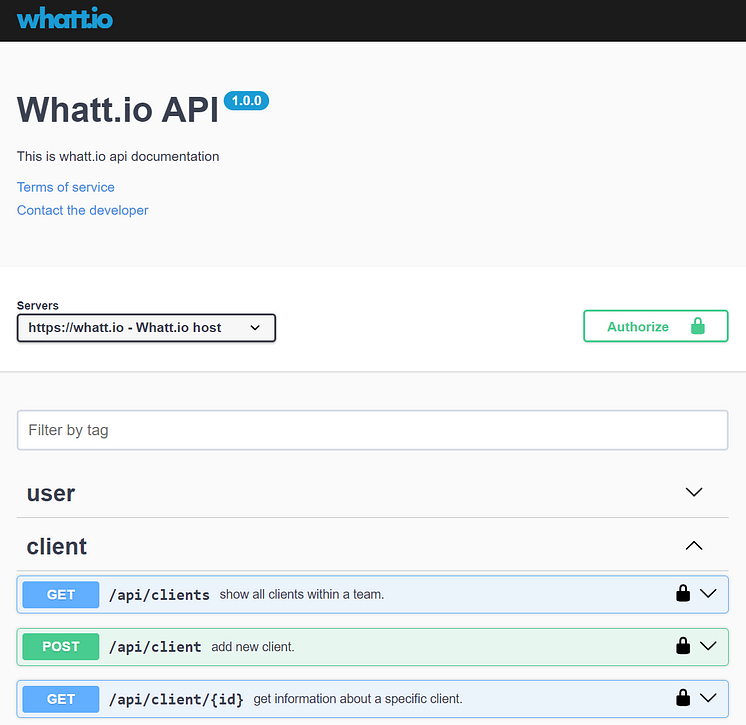 API whatt.io