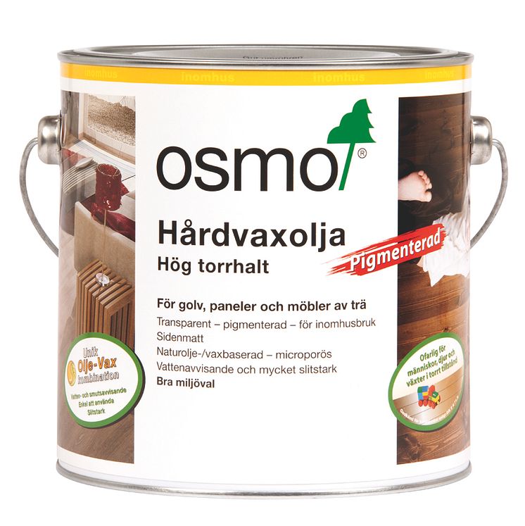 Osmo Hårdvaxolja Pigmenterad 2,5L