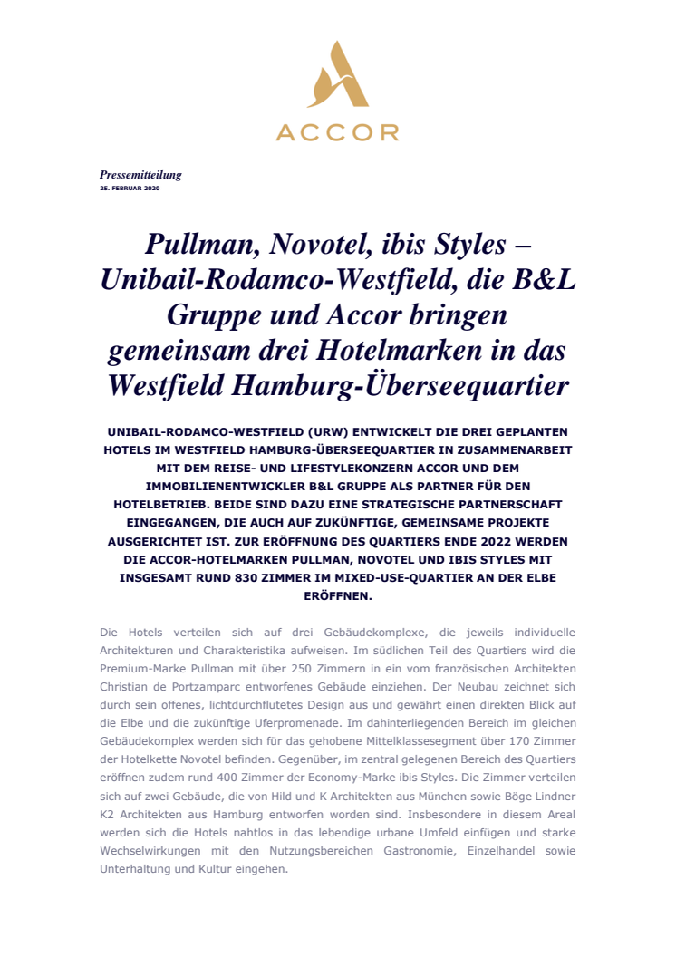 PM Accor Hamburg Überseequartier