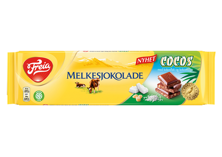 Freia Melkesjokolade med smak av Cocos