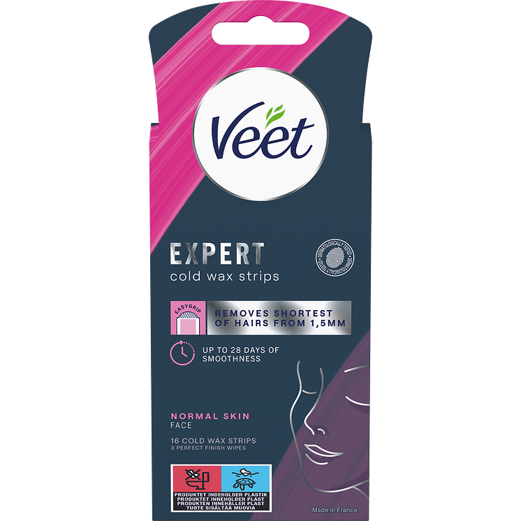 Veet Expert Cold Wax Strips Face Normal Skin