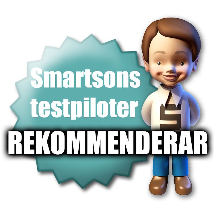 Symbol Smartson Testpiloter Rekommenderar