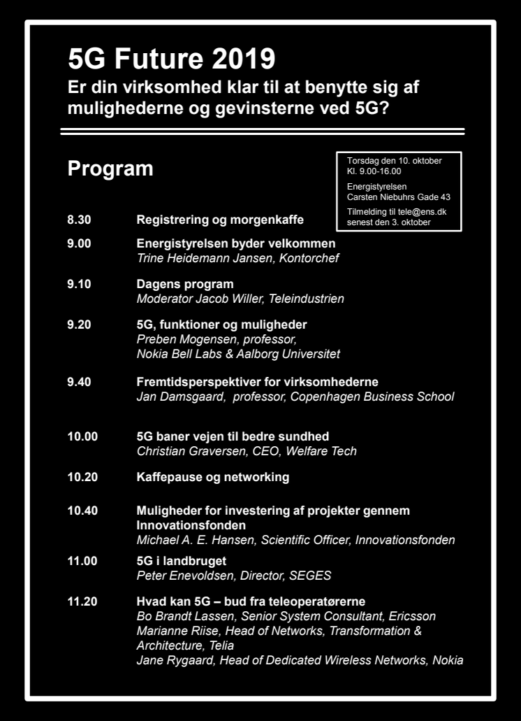 Program 5G Future 2019