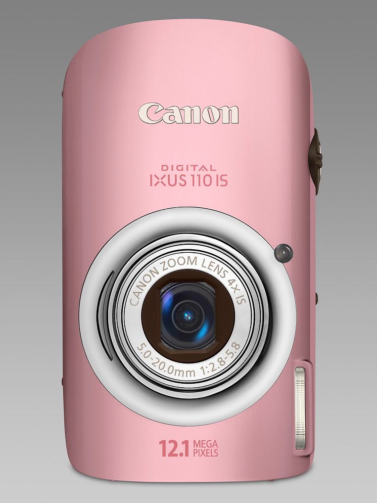 IXUS 110 IS rosa framifrån