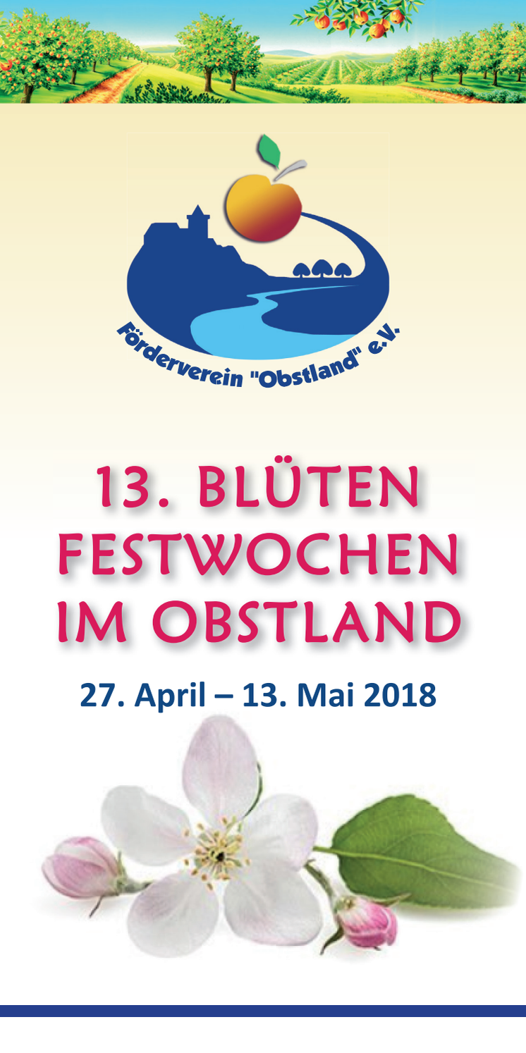 Blütenfestbroschüre - 13. Blütenfestwochen 2018