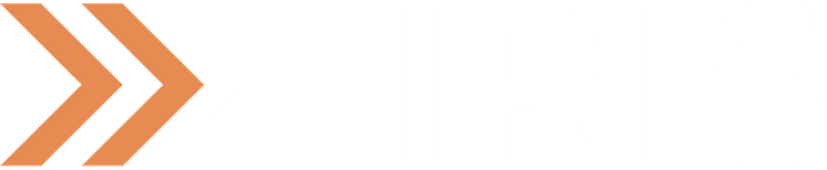 XIRIS Logotype - White Orange