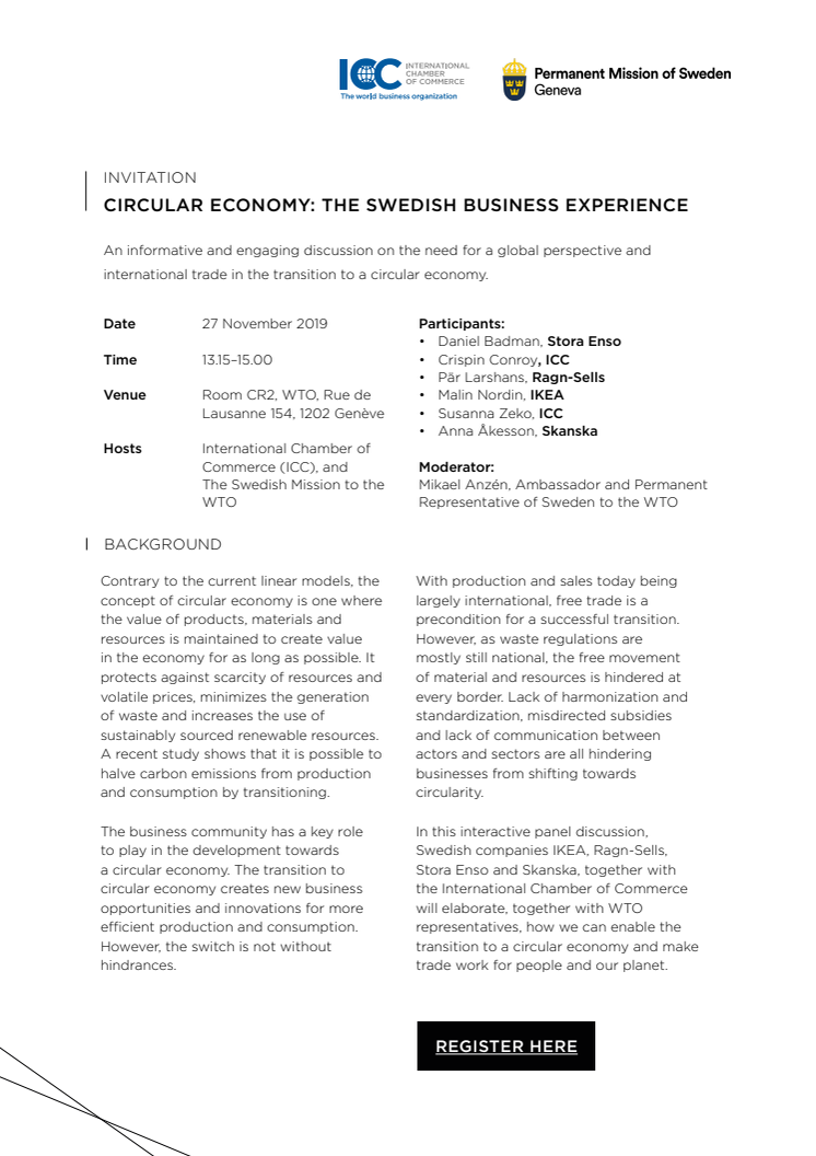 Circular Economy: the Swedish Business Experience