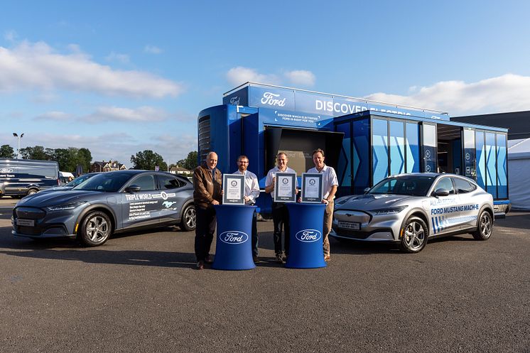 Triple record team 1, from left Paul Clifton, Adam Wood, Kevin Booker, Fergal McGrath