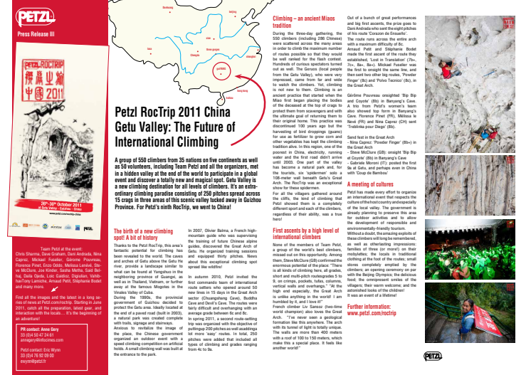 Petzl RocTrip China Getu Valley: The Future of International Climbing