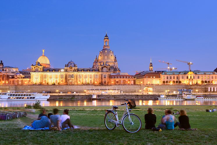 Dresden skyline med Frauenkirche