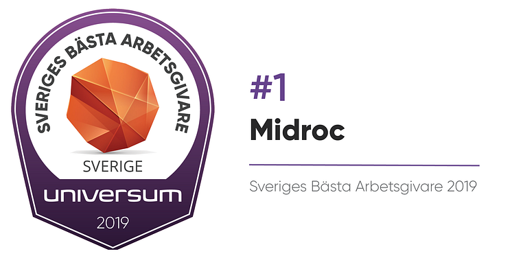 Midroc är Sveriges bästa arbetsgivare!