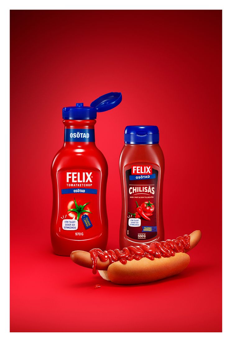 Felix Osötad ketchup och chilisås