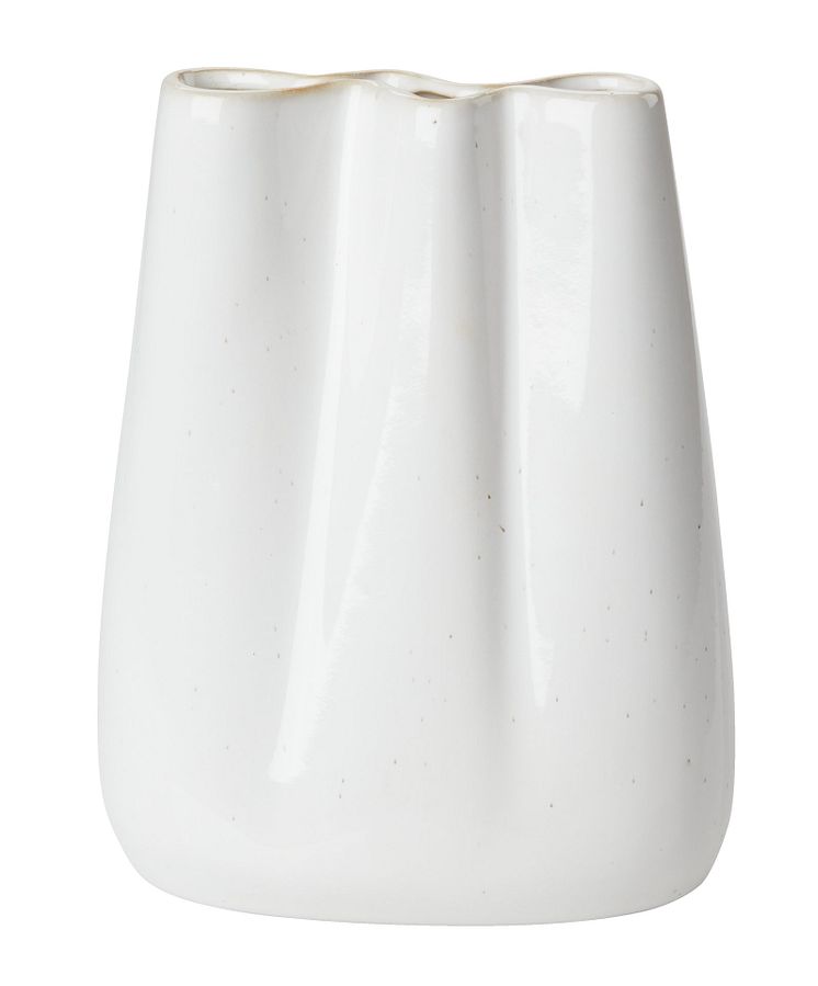 Vase CARLO B13xL8xH17 grå (40,- DKK)