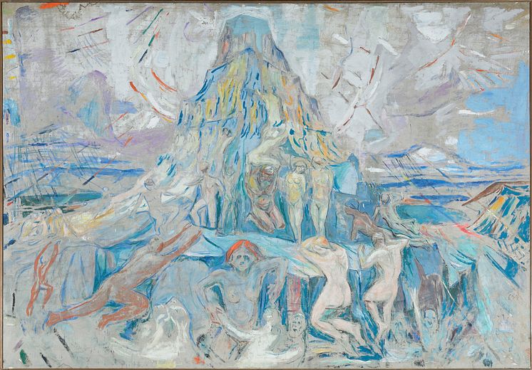 Edvard Munch: Menneskeberget. Mot lyset / The Human Mountain: Towards the Light (1927–1929)