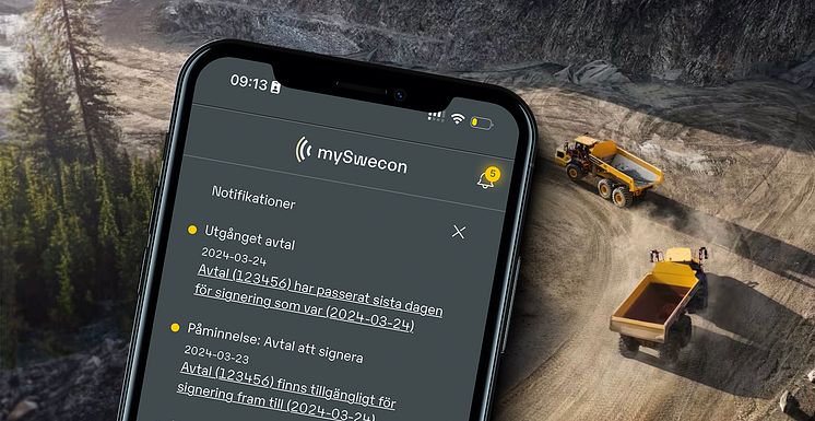 mySwecon - skärmdump 2025