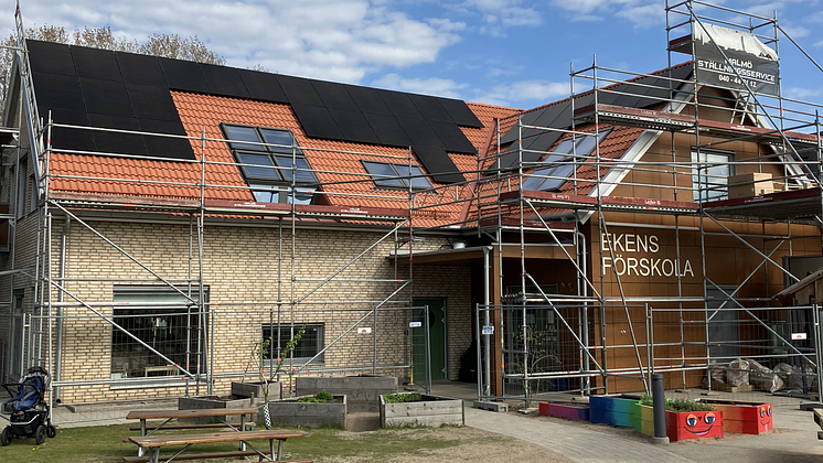 Ekens förskola Ängelholmslokaler solceller